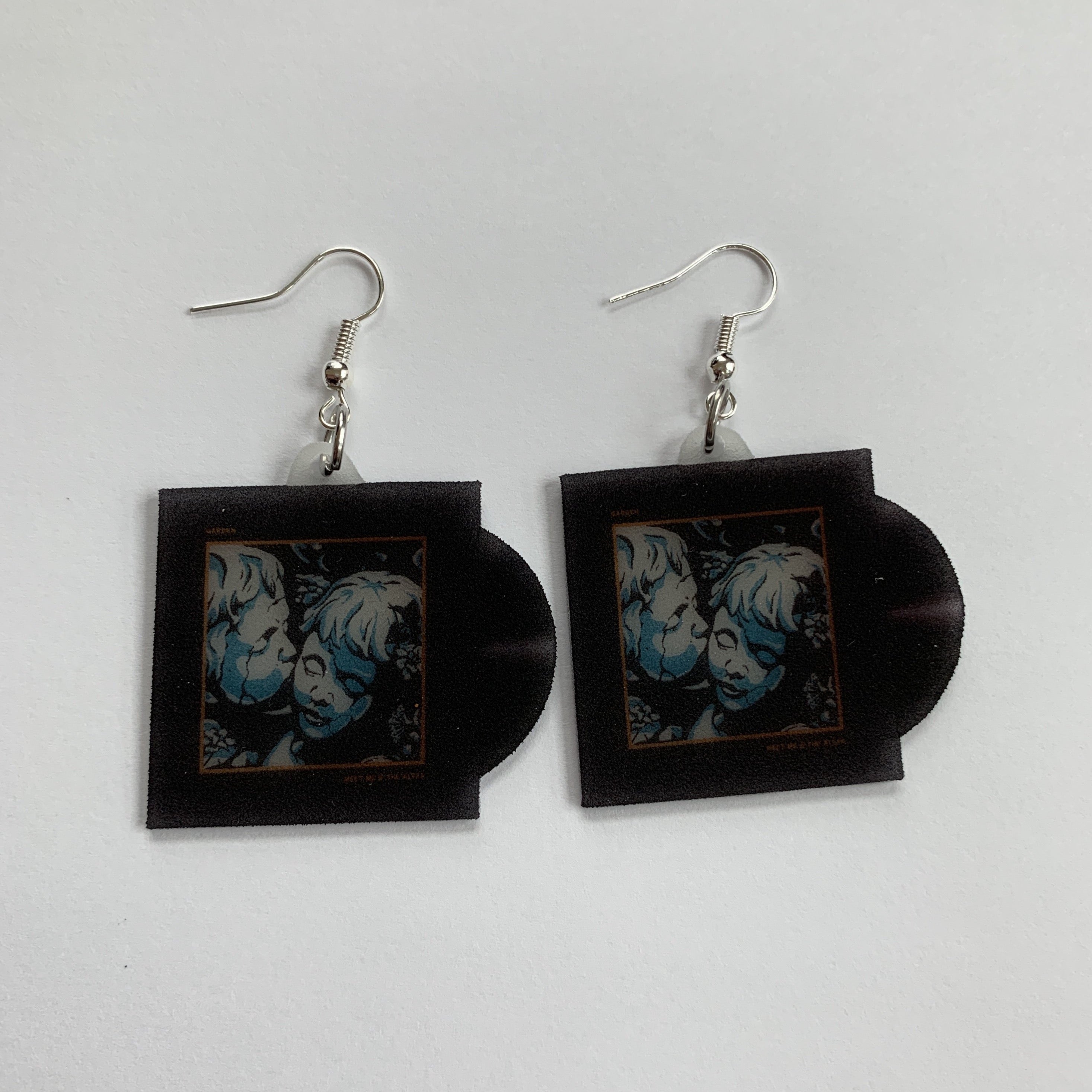 Meet Me at the Altar Garden Vinyl Single Handmade Earrings!