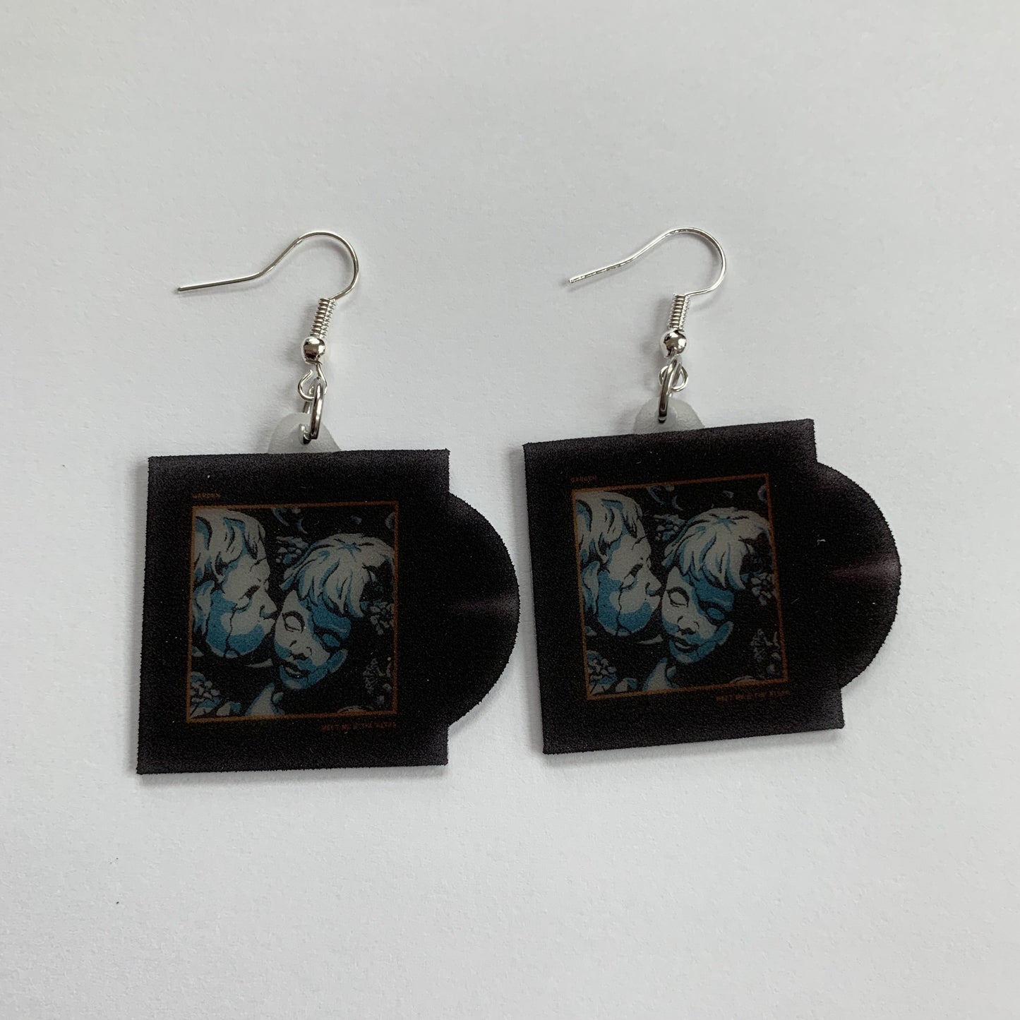 Meet Me at the Altar Garden Vinyl Single Handmade Earrings!