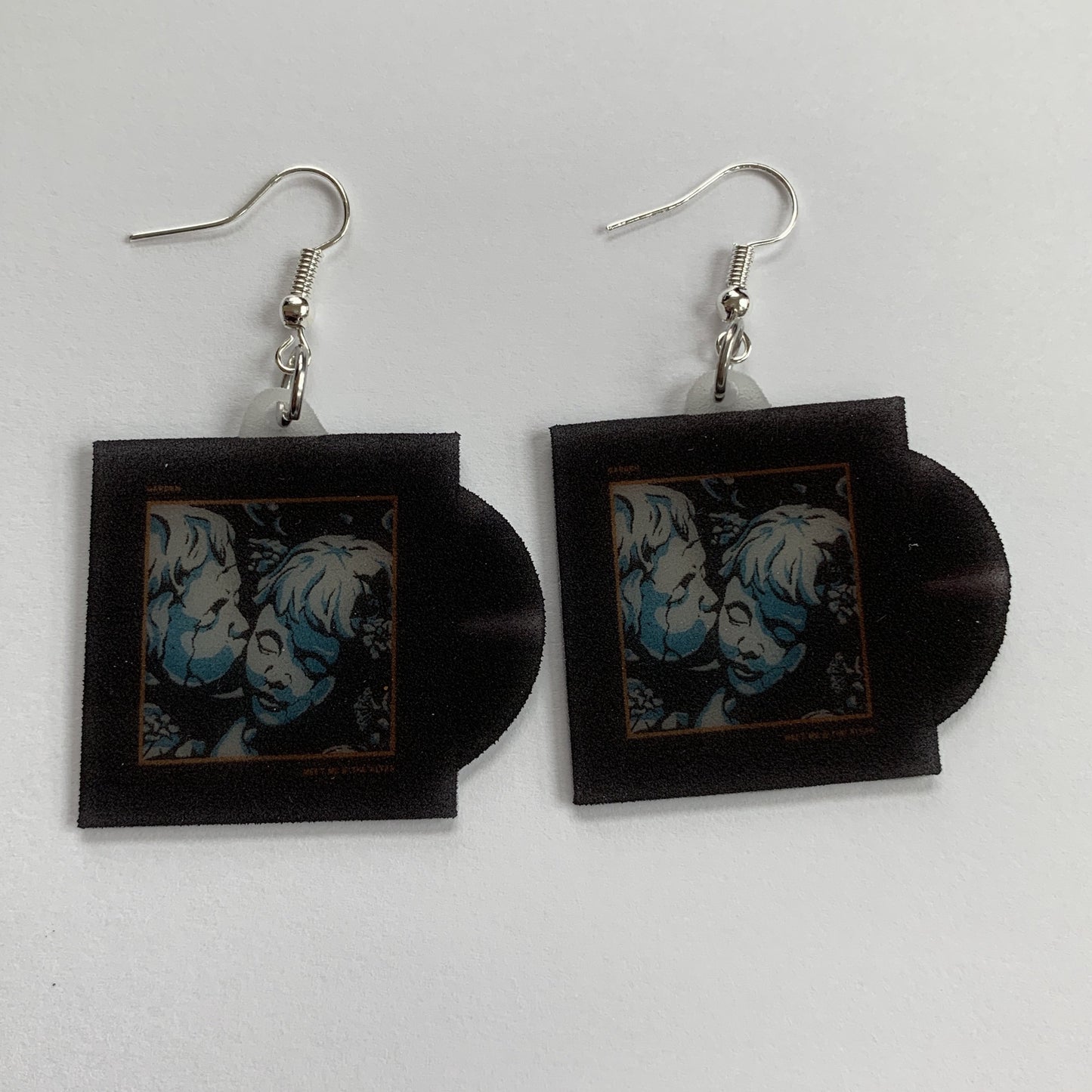 Meet Me at the Altar Garden Vinyl Single Handmade Earrings!