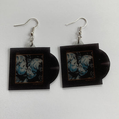 Meet Me at the Altar Garden Vinyl Single Handmade Earrings!