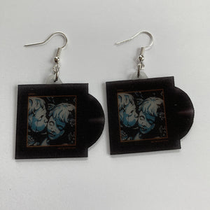 Meet Me at the Altar Garden Vinyl Single Handmade Earrings!