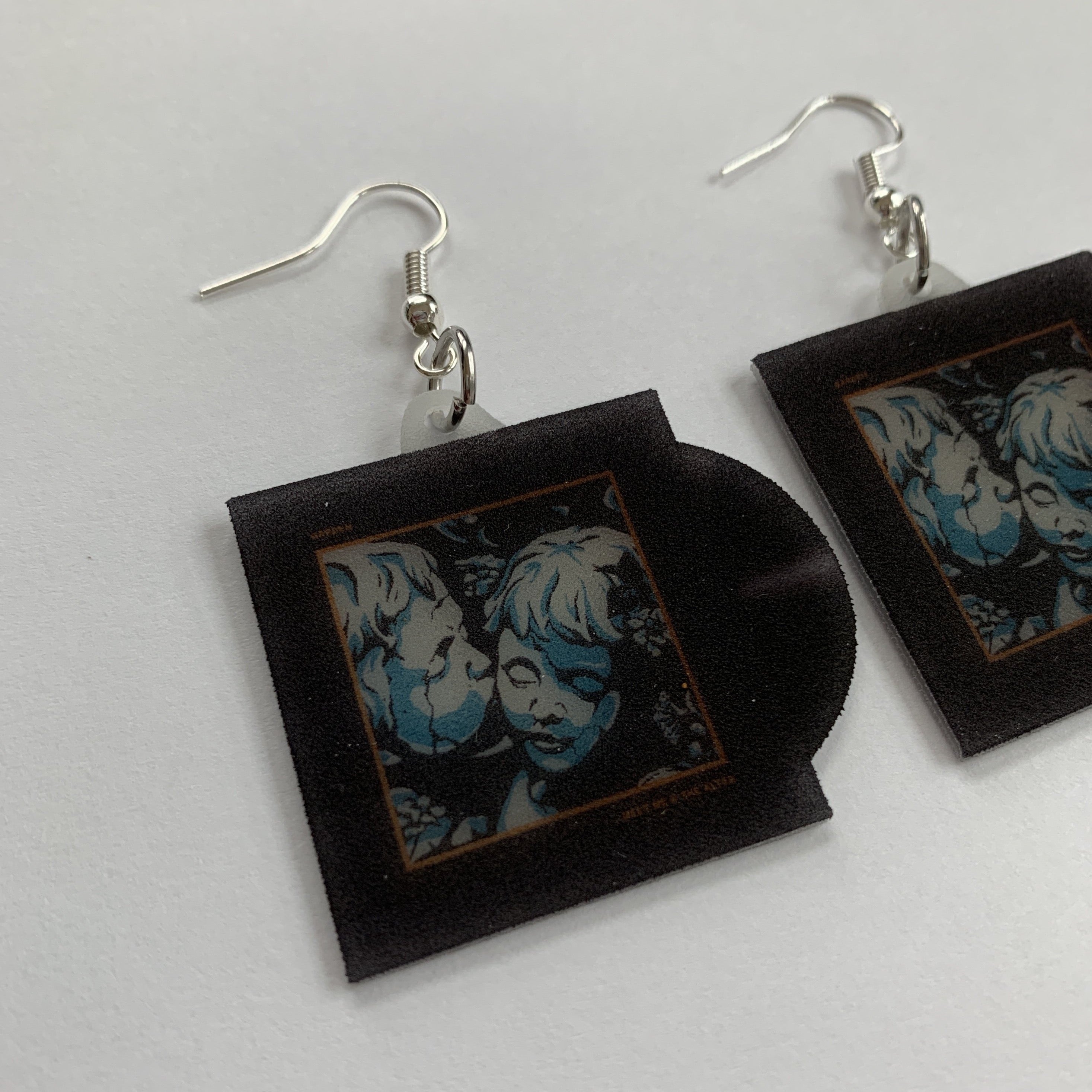 Meet Me at the Altar Garden Vinyl Single Handmade Earrings!
