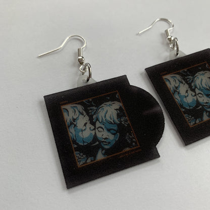 Meet Me at the Altar Garden Vinyl Single Handmade Earrings!