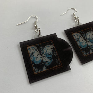 Meet Me at the Altar Garden Vinyl Single Handmade Earrings!