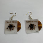 Max Frost Gold Rush Vinyl Album Handmade Earrings!