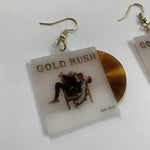 Max Frost Gold Rush Vinyl Album Handmade Earrings!
