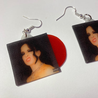 Sizzy Rocket Anarchy Vinyl Album Handmade Earrings!