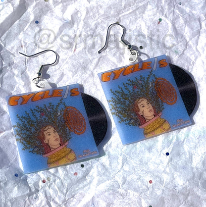 Mia Gladstone CYCLE/S Vinyl Album Handmade Earrings!