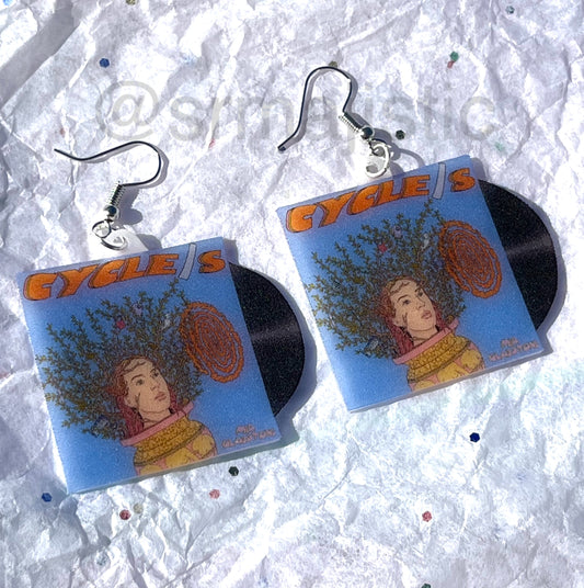 Mia Gladstone CYCLE/S Vinyl Album Handmade Earrings!