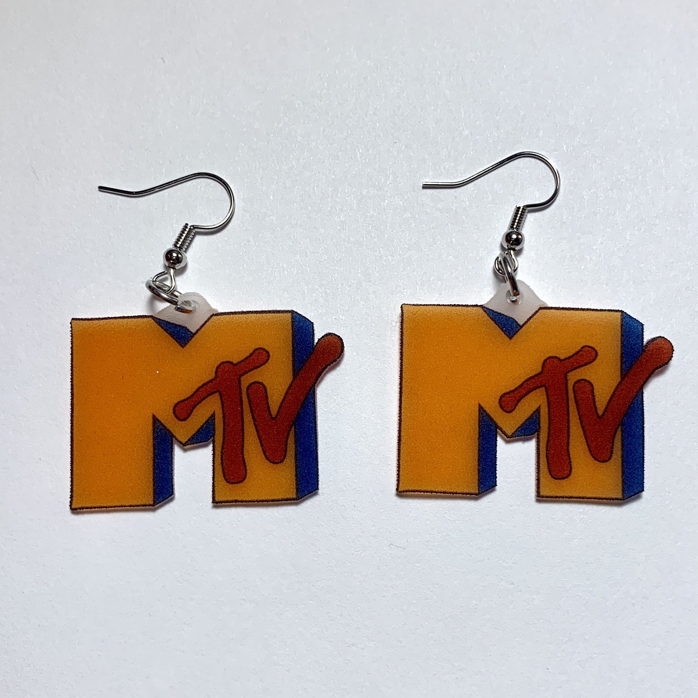 Old retro MTV Logo Handmade Earrings!