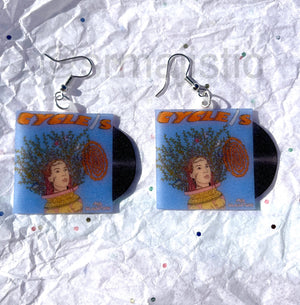 Mia Gladstone CYCLE/S Vinyl Album Handmade Earrings!