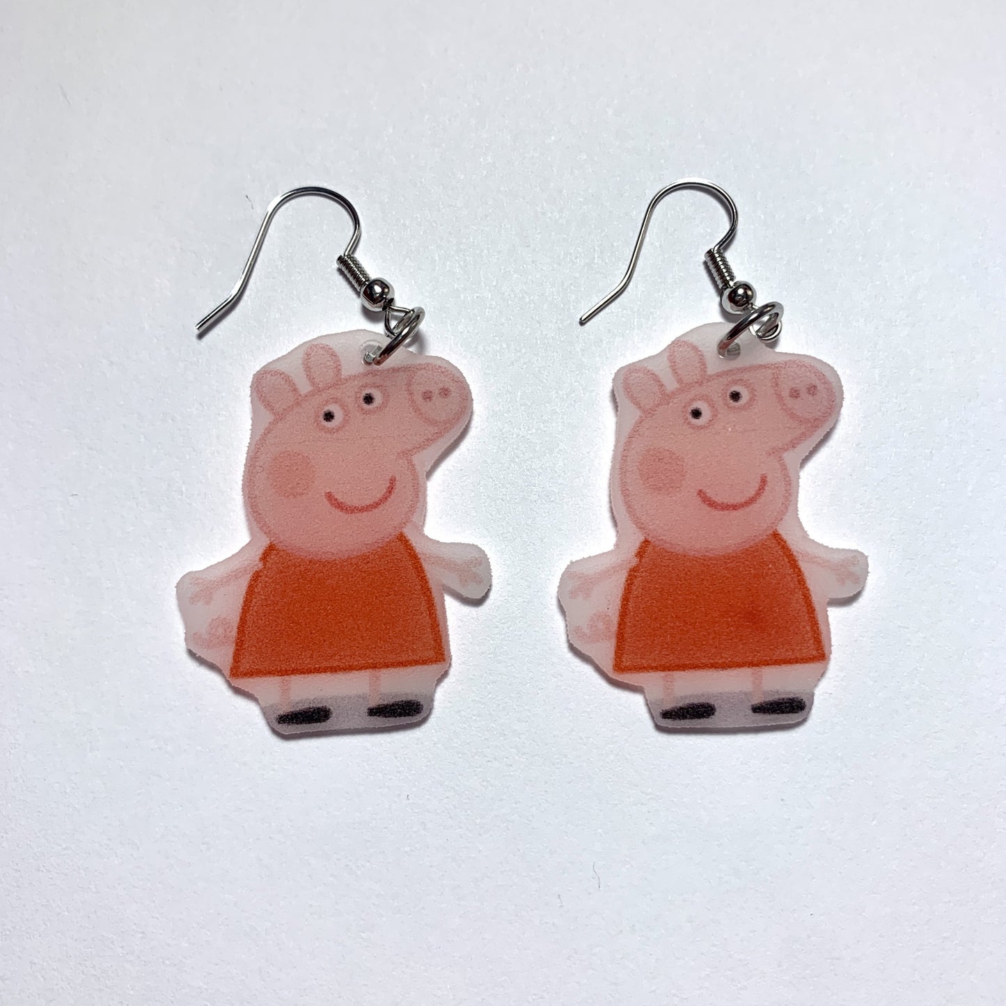 Peppa Pig Character Handmade Earrings!