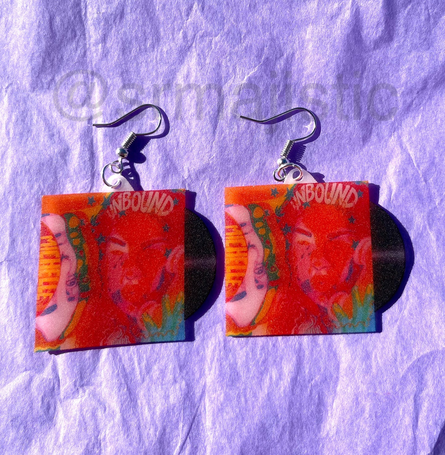 MICHELLE Unbound Vinyl Single Handmade Earrings!