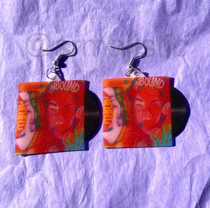 MICHELLE Unbound Vinyl Single Handmade Earrings!