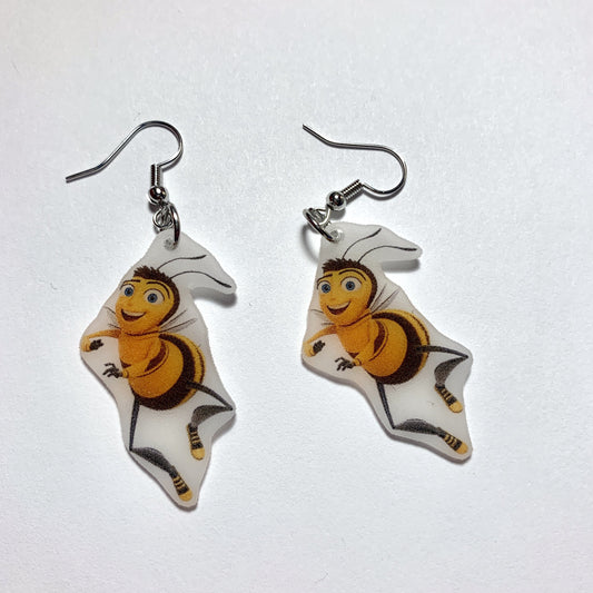 Barry Benson Character Handmade Earrings!