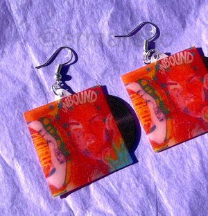 MICHELLE Unbound Vinyl Single Handmade Earrings!