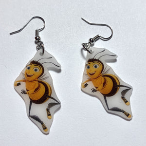 Barry Benson Character Handmade Earrings!