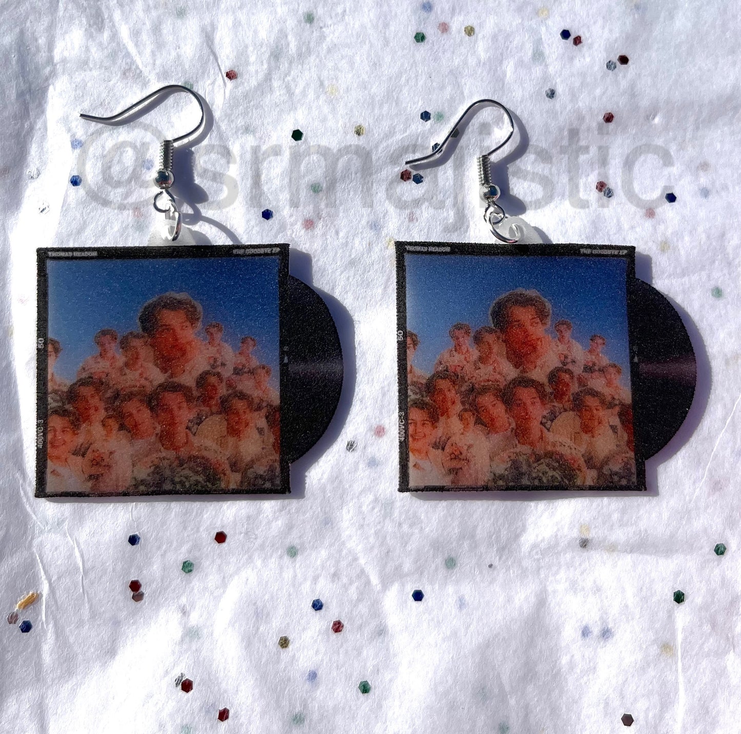 Thomas Headon The Goodbye Vinyl Album Handmade Earrings!