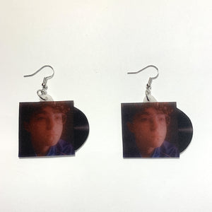 Claud Sideline Star Vinyl Album Handmade Earrings!