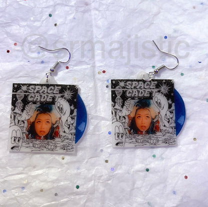 Beabadoobee Space Cadet EP Vinyl Album Handmade Earrings!
