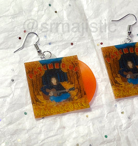 Beabadoobee Patched Up Vinyl Album Handmade Earrings!
