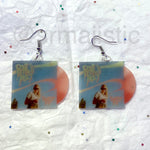 Peach Pit Sweet FA Vinyl Album Handmade Earrings!
