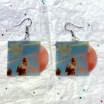 Peach Pit Sweet FA Vinyl Album Handmade Earrings!