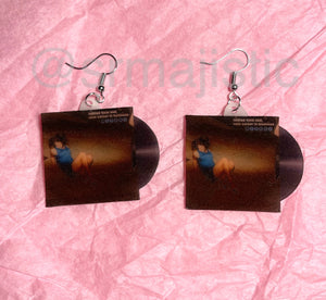 Mitski Retired from Sad, New Career in Business Vinyl Album Handmade Earrings!