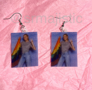 Brie Larson Says Gay Rights! Cute Handmade Earrings!