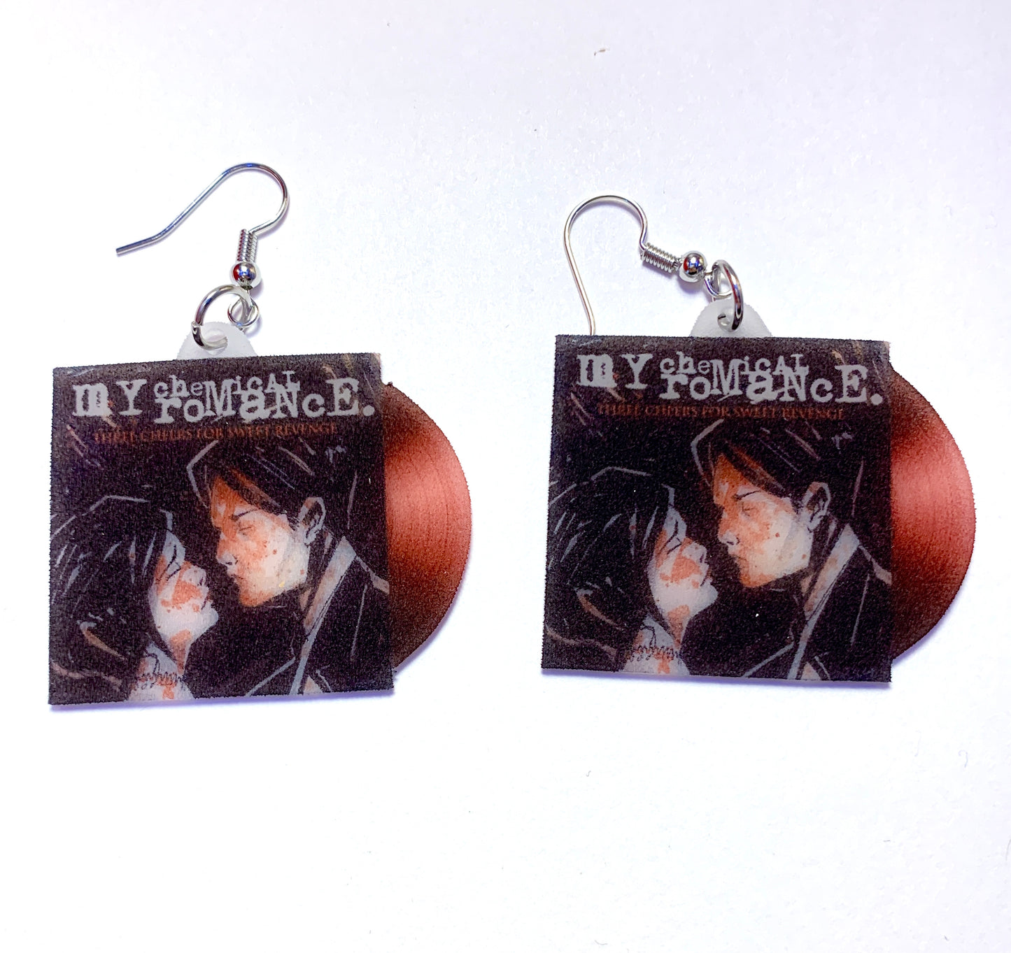 My Chemical Romance Collection of Vinyl Album Handmade Earrings!