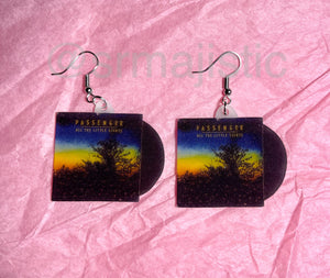 Passengers All the Little Lights Vinyl Album Handmade Earrings!