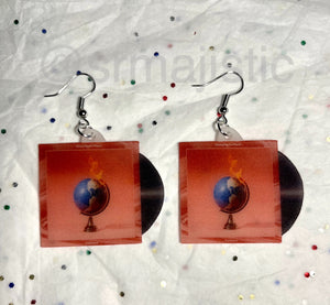 Mannequin Pussy Patience Vinyl Album Handmade Earrings!