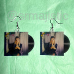 Maude Latour Block Your Number Vinyl Single Handmade Earrings!