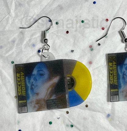 Soccer Mommy Color Theory Vinyl Album Handmade Earrings!