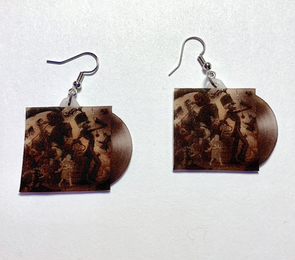 My Chemical Romance Collection of Vinyl Album Handmade Earrings!