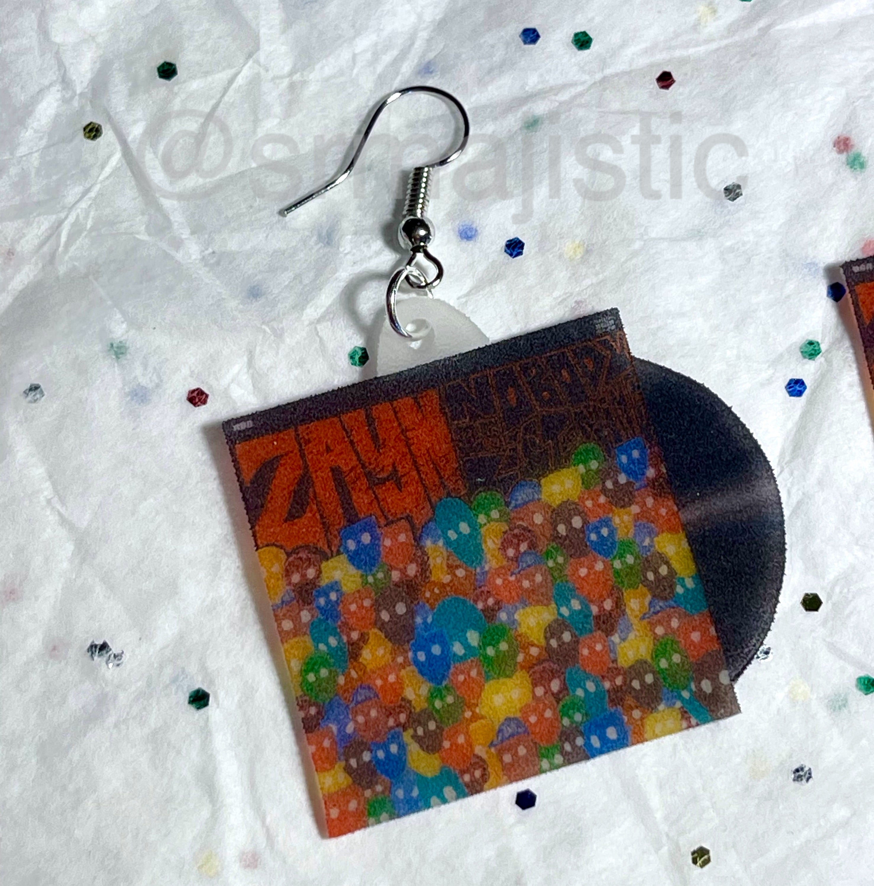 Zayn Nobody is Listening Vinyl Album Handmade Earrings!
