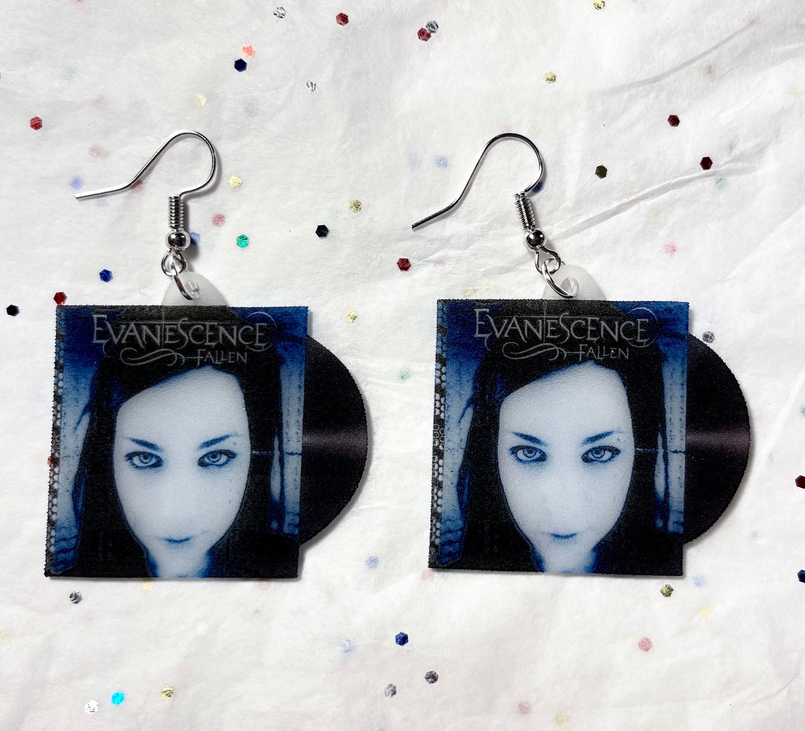 Evanescence Fallen Vinyl Album Handmade Earrings!