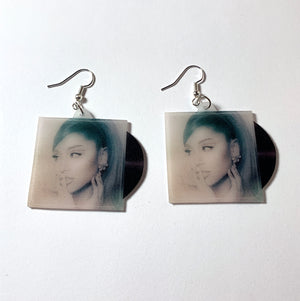 Ariana Grande Positions Vinyl Album Handmade Earrings!