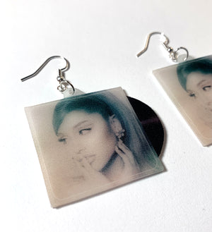 Ariana Grande Positions Vinyl Album Handmade Earrings!