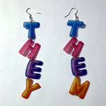 They/Them Pronoun Handmade Earrings!