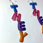 They/Them Pronoun Handmade Earrings!