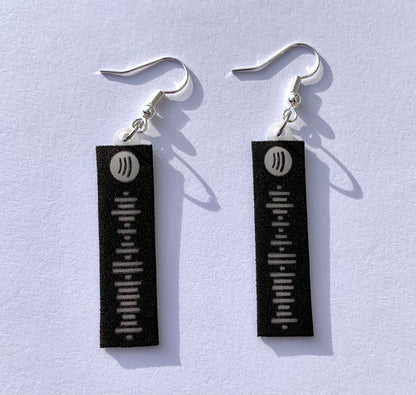 Cute Spotify Code Handmade Earrings!