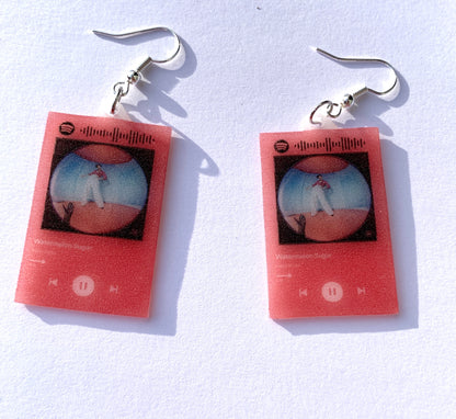 Spotify Song and Code Lookup Handmade Earrings!