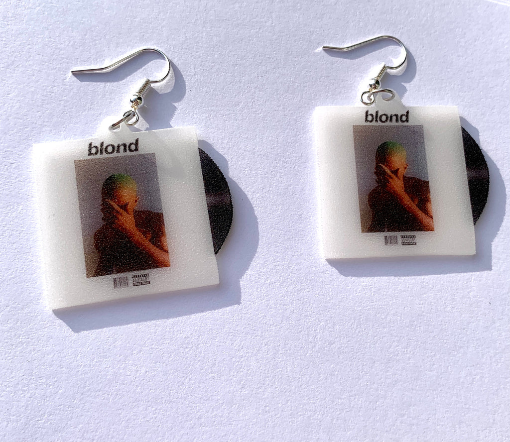 Frank Ocean Blond Vinyl Album Handmade Earrings!