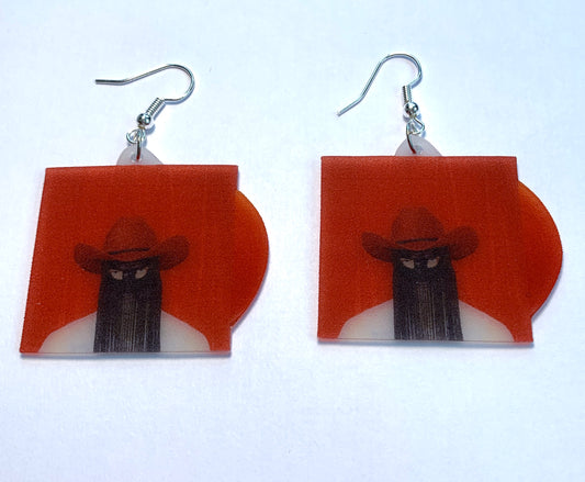 Orville Peck Pony Vinyl Album Handmade Earrings!