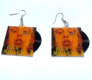 Bea Miller Collection of Vinyl Album Handmade Earrings!
