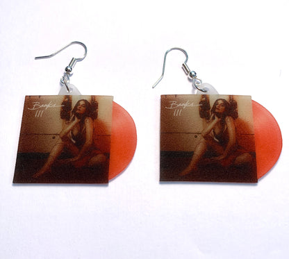 Banks III Vinyl Album Handmade Earrings!