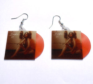 Banks III Vinyl Album Handmade Earrings!