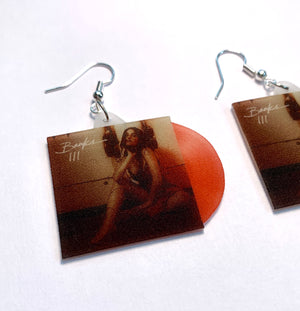 Banks III Vinyl Album Handmade Earrings!