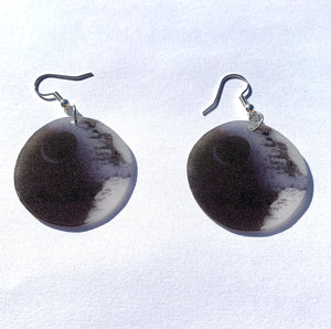 Detailed Star Wars Death Star Handmade Earrings!